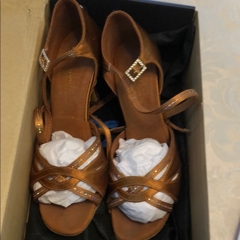 Beautiful latin, salsa, tango dance shoes.
